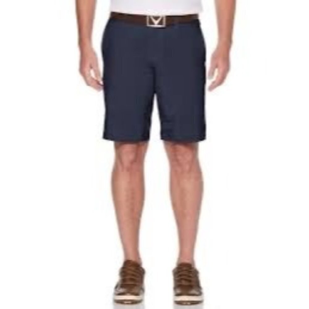 Callaway Men’s Flat Front Stretch Golf Short Charcoal Gray Size 36